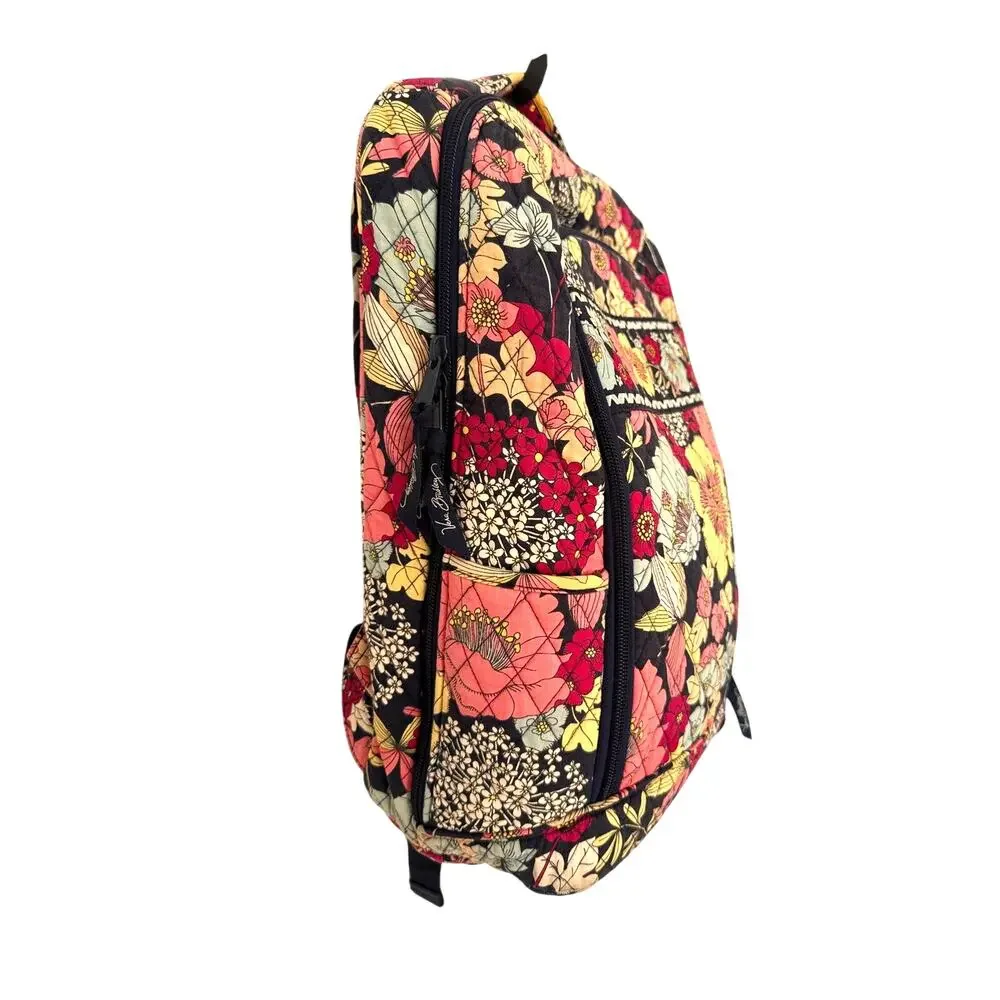 Vera Bradley Large Laptop Backpack in Happy Snails Rare Retired Floral